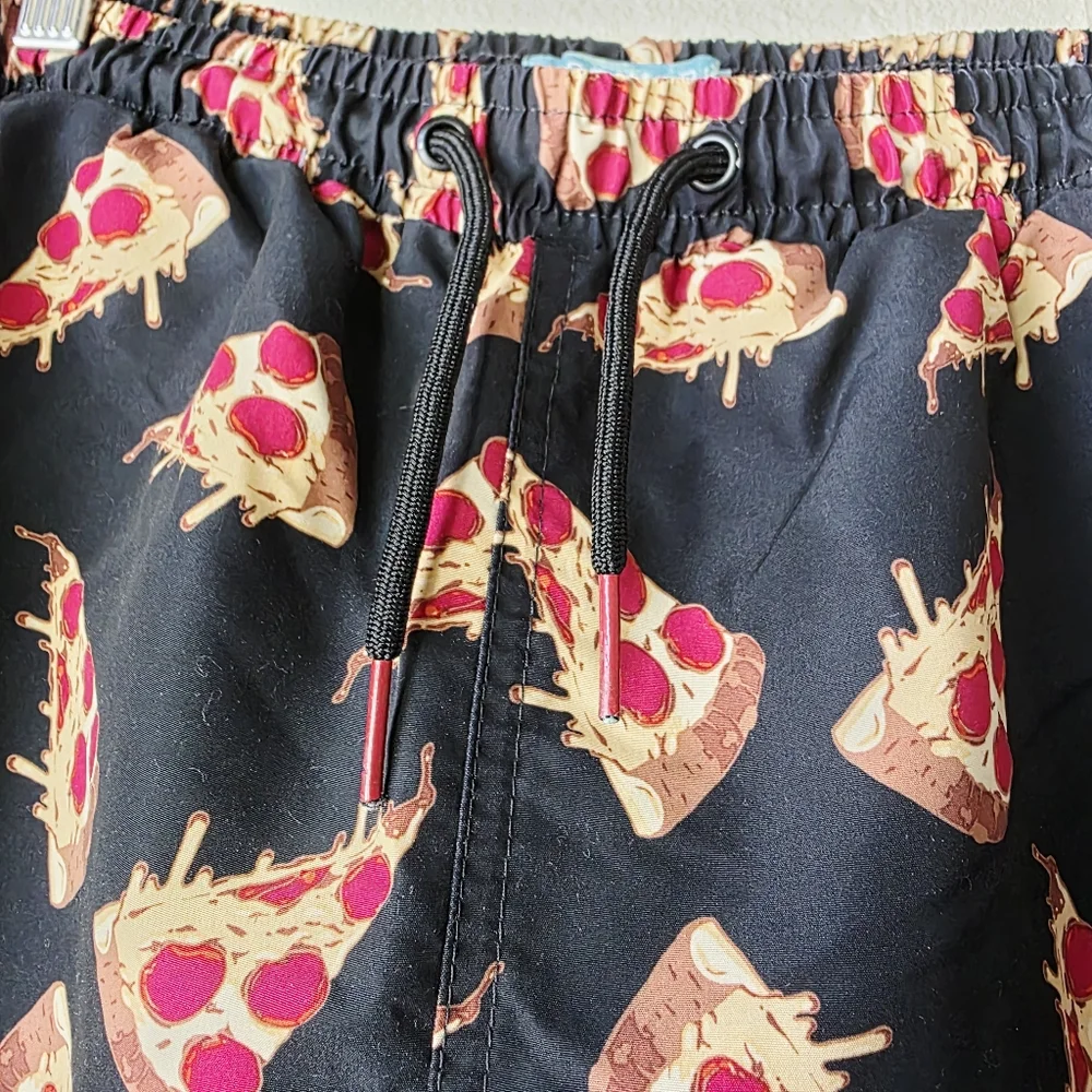 Primark PIZZA swimming trunks.  Men's swimming trunks SMALL